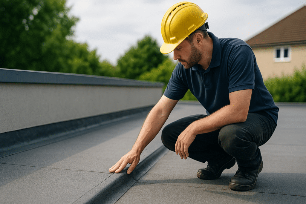 professional flat roofing installation by Summit Contractors in West Sussex professional flat roofing