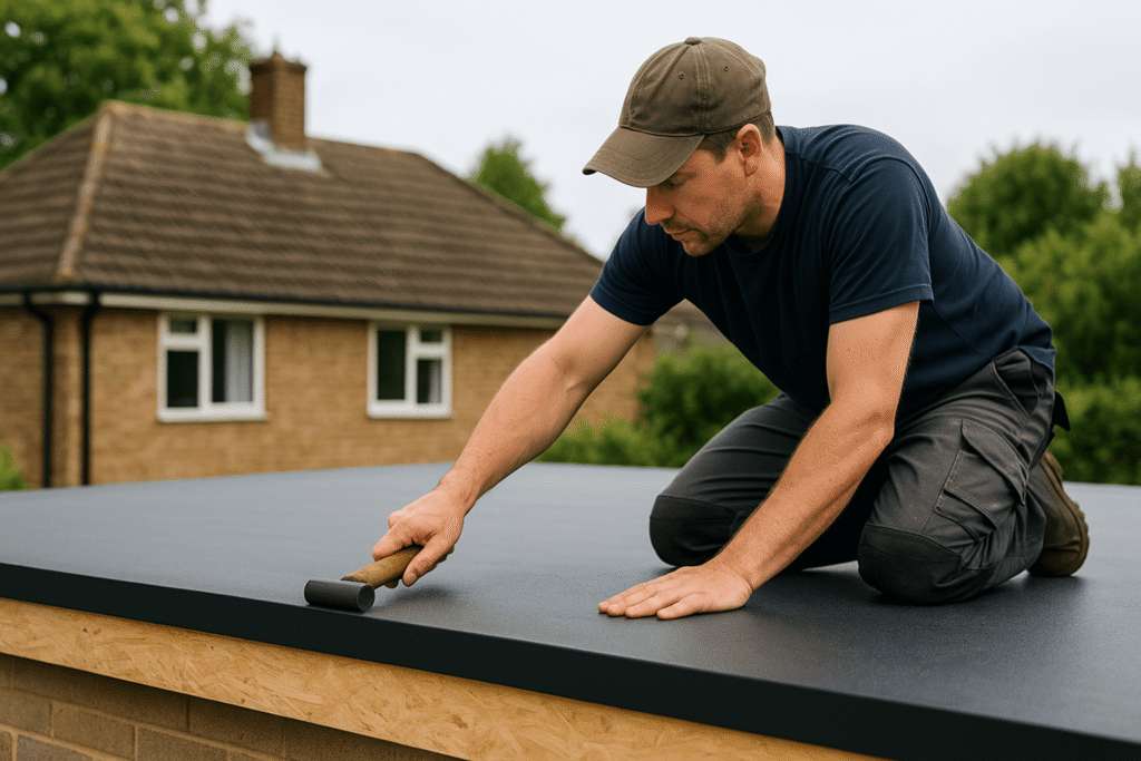 Flat roofing installation protecting West Sussex home flat roofing installation